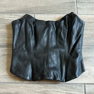 Nbd faux leather corset